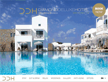 Tablet Screenshot of diamondhotel.gr
